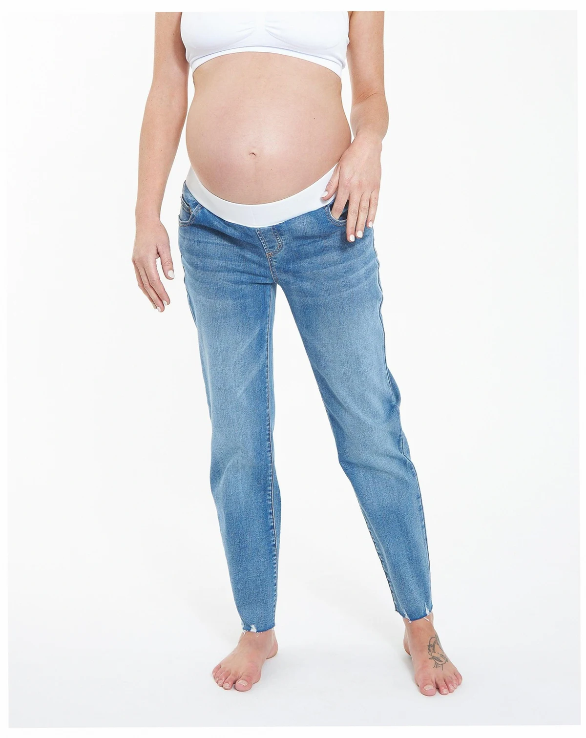 Jamie Raw Edge Vintage Wash Jeans