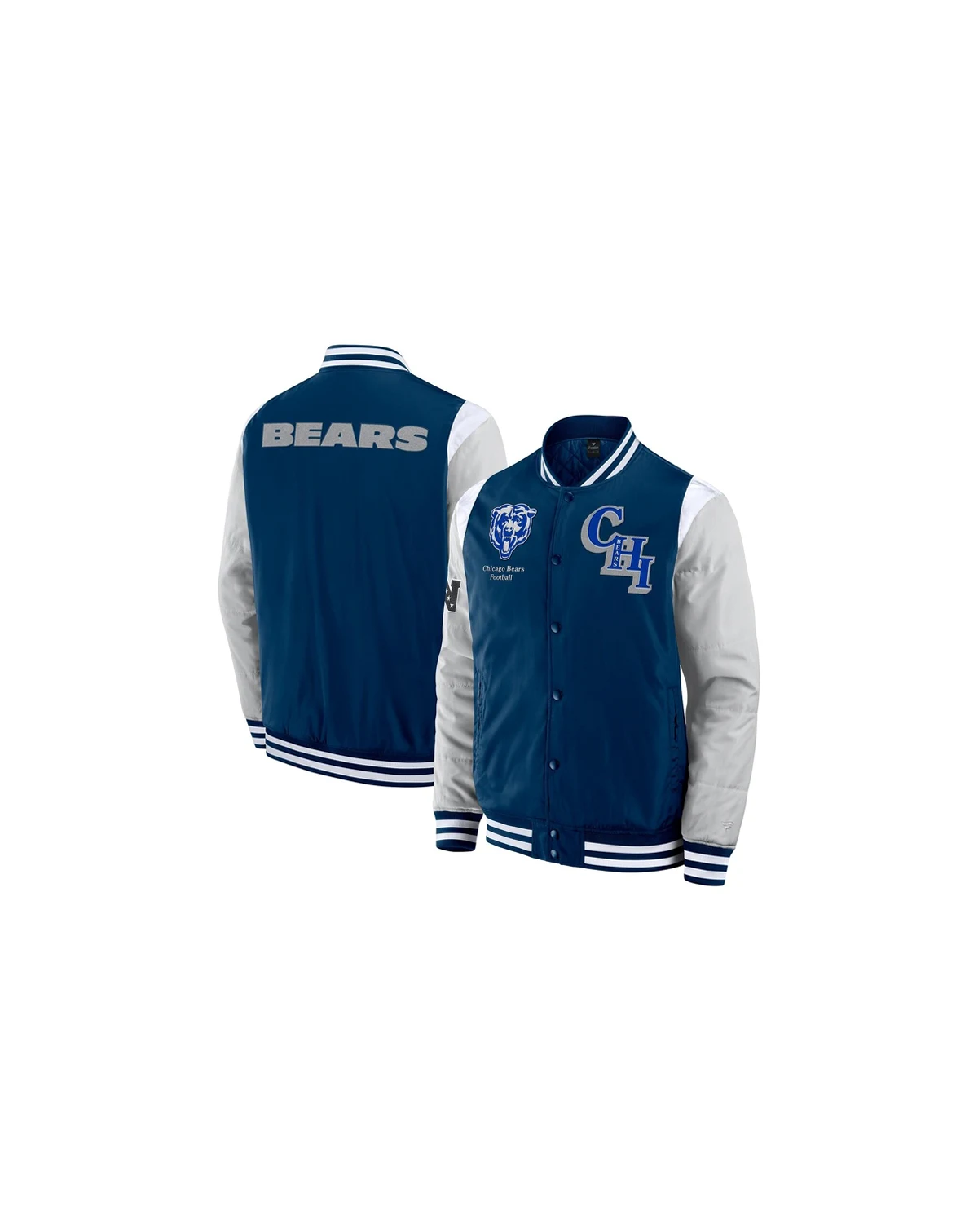 Men's and Women's Navy Chicago Bears Elements Elite Full-Snap Jacket