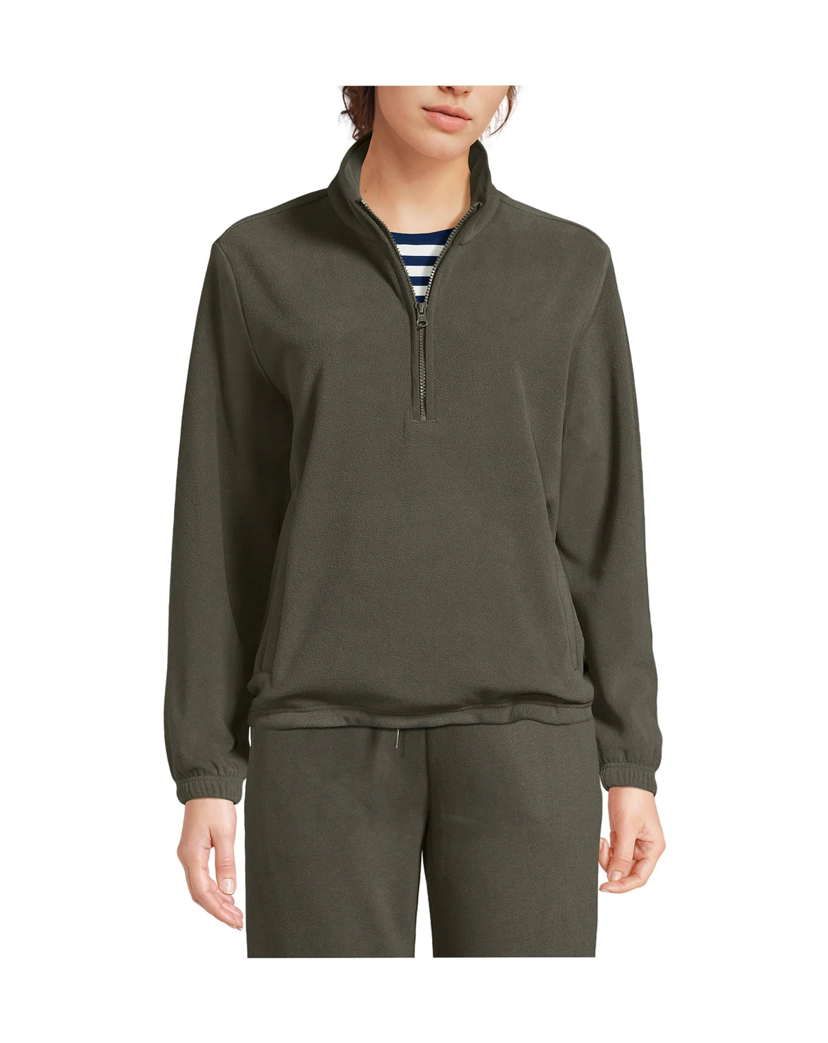 Women's Petite Anyweather RainDefense Fleece Quarter Zip Pullover