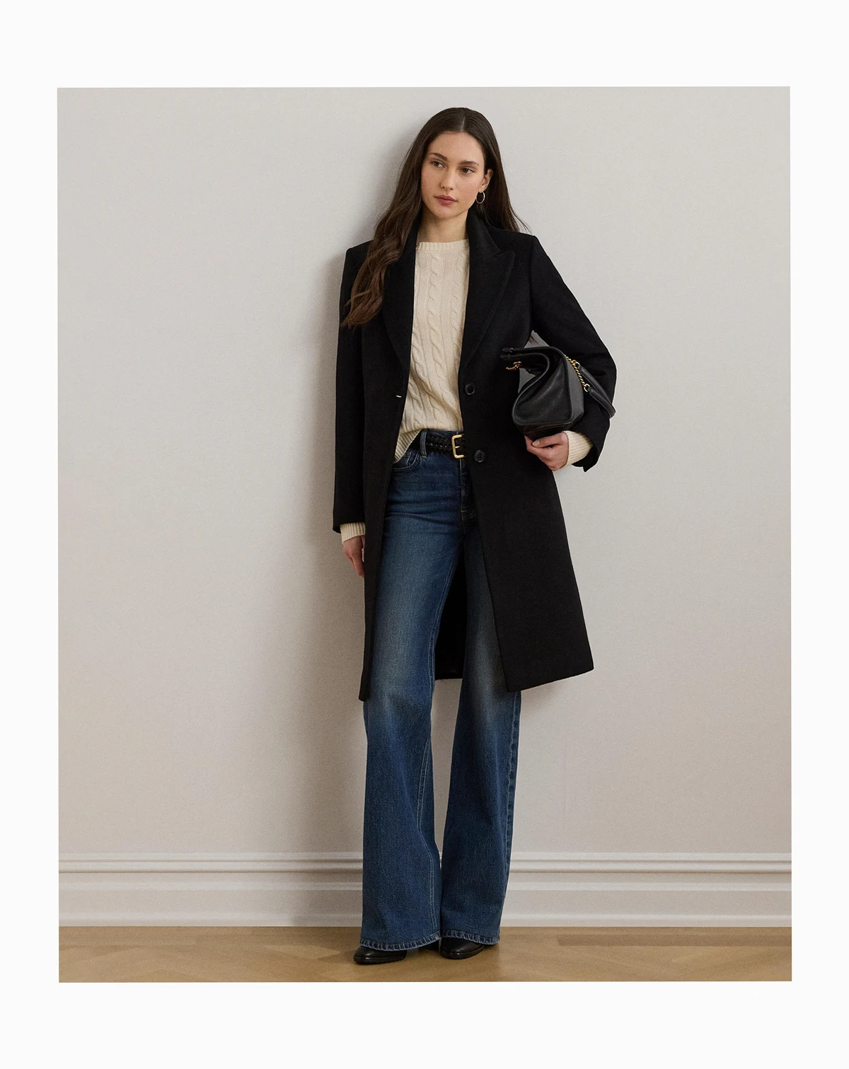 Women's Wool-Blend Walker Coat
