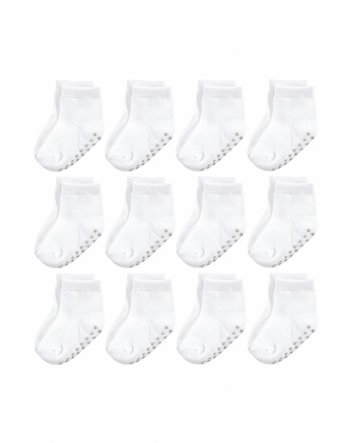 Natural Cotton Socks with Non-Skid Gripper for Fall Resistance