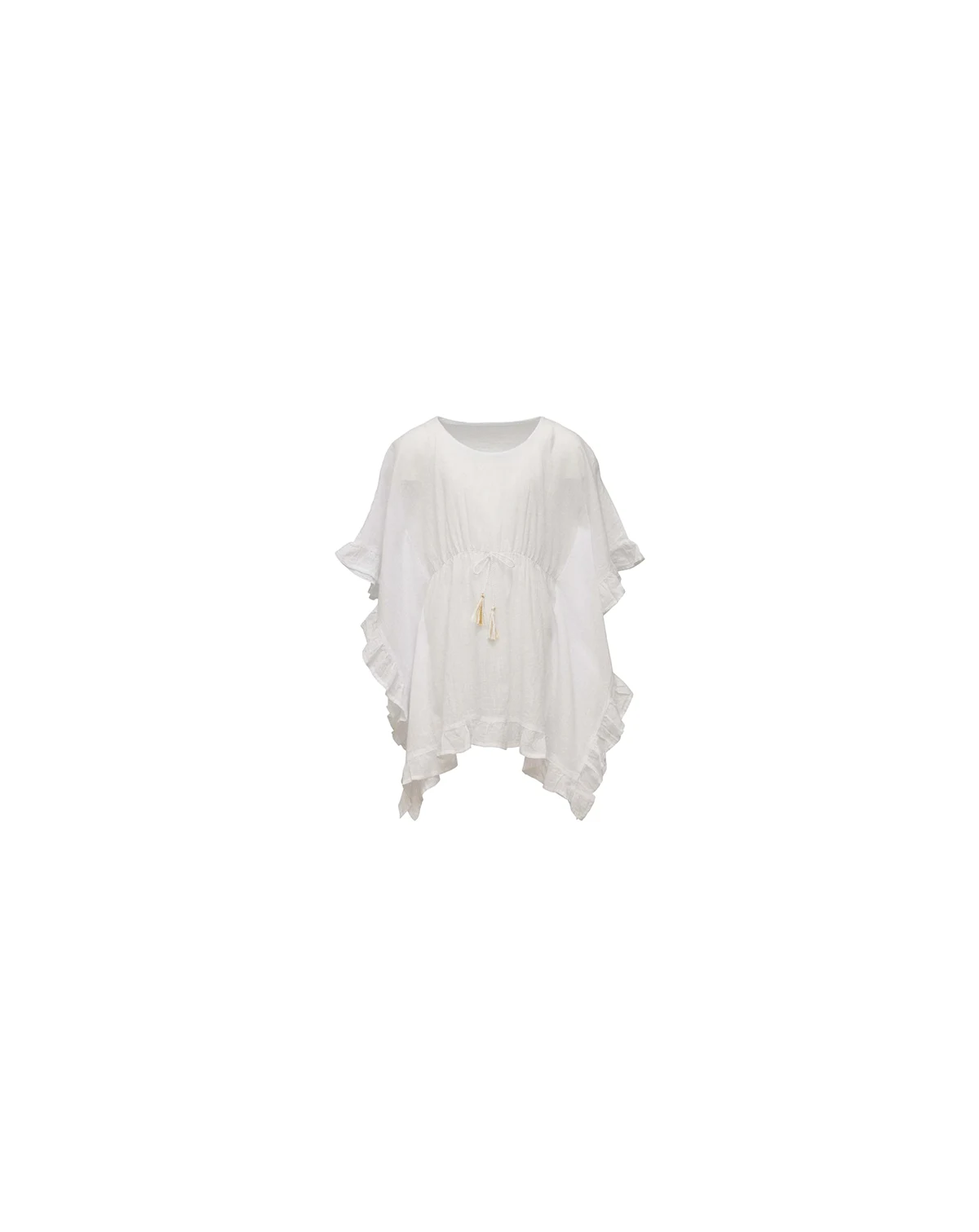 Toddler, Child Girls White Frilled Cover Up