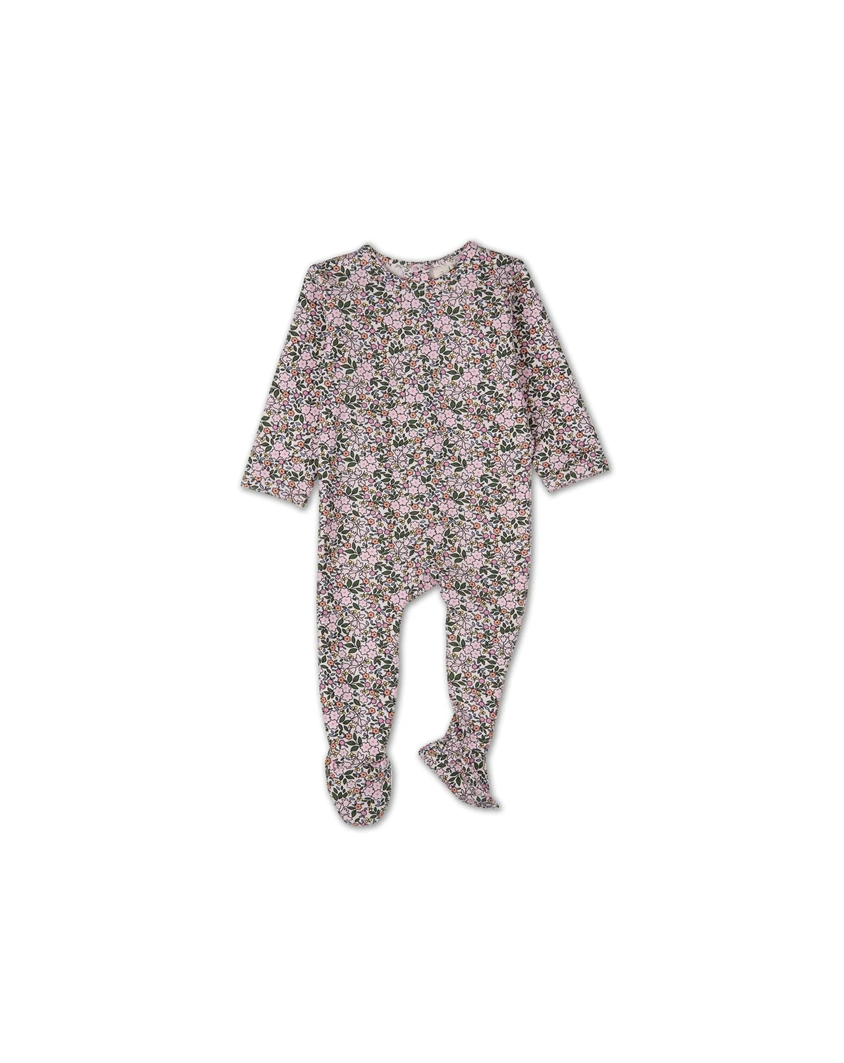 Baby and Toddler Girls "Kaleidoscope Bouquet" Cotton Rich Footie