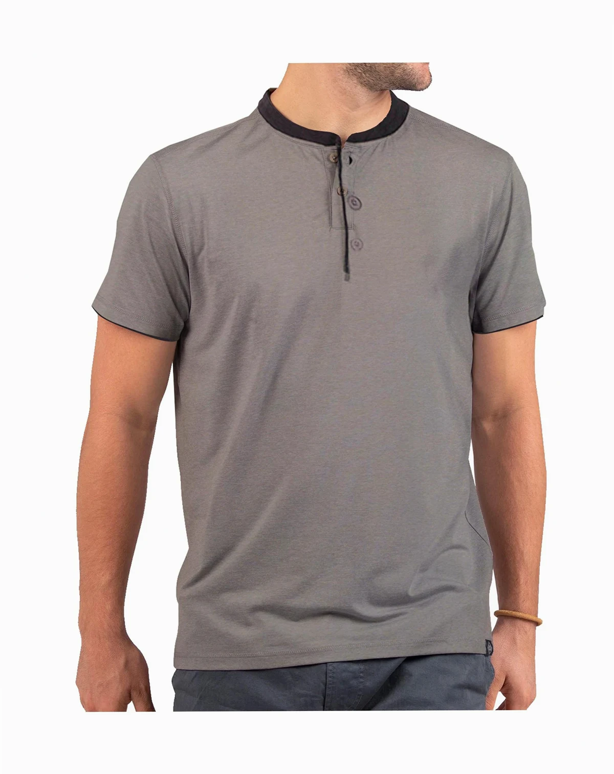 Men's Short Sleeve Henley T-Shirt