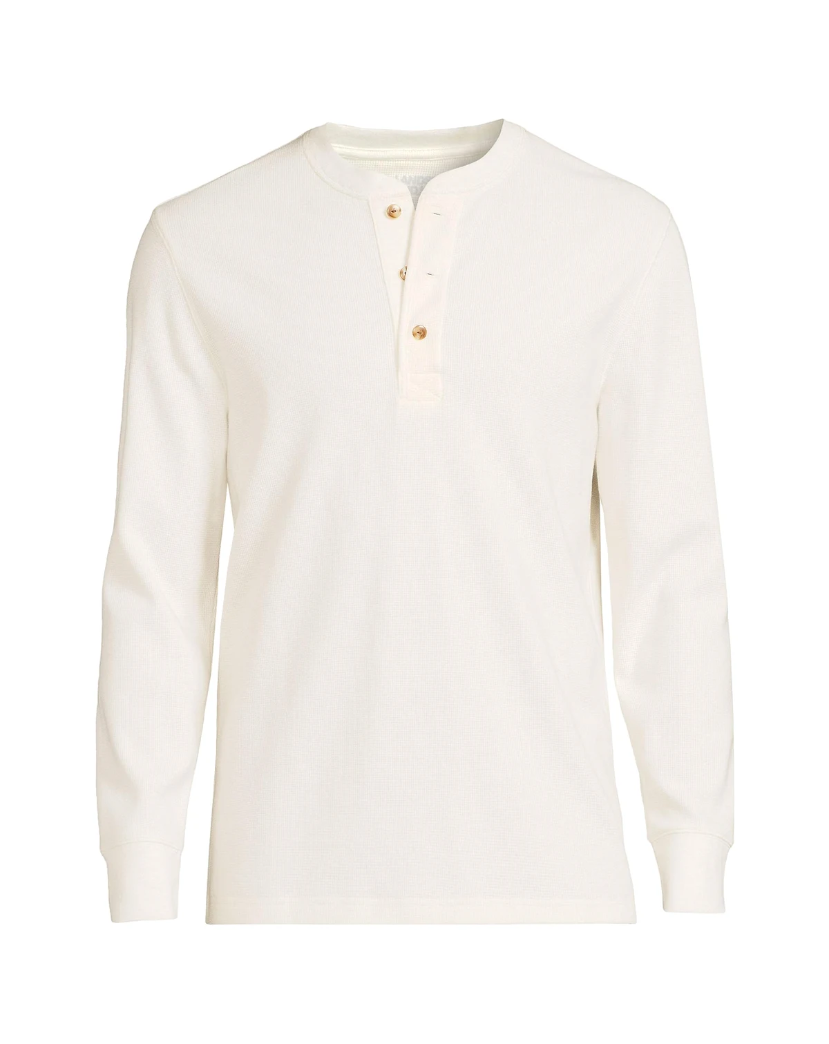 Men's Long Sleeve Thermal Waffle Henley
