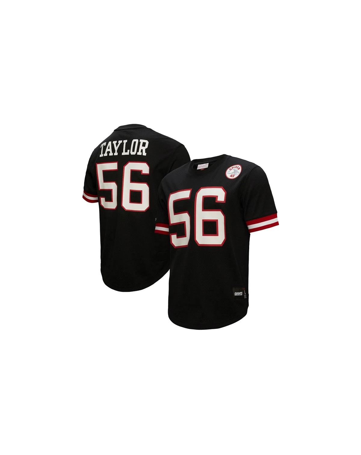 Men's Lawrence Taylor Black New York Giants Big and Tall Mesh Player Name and Number Top