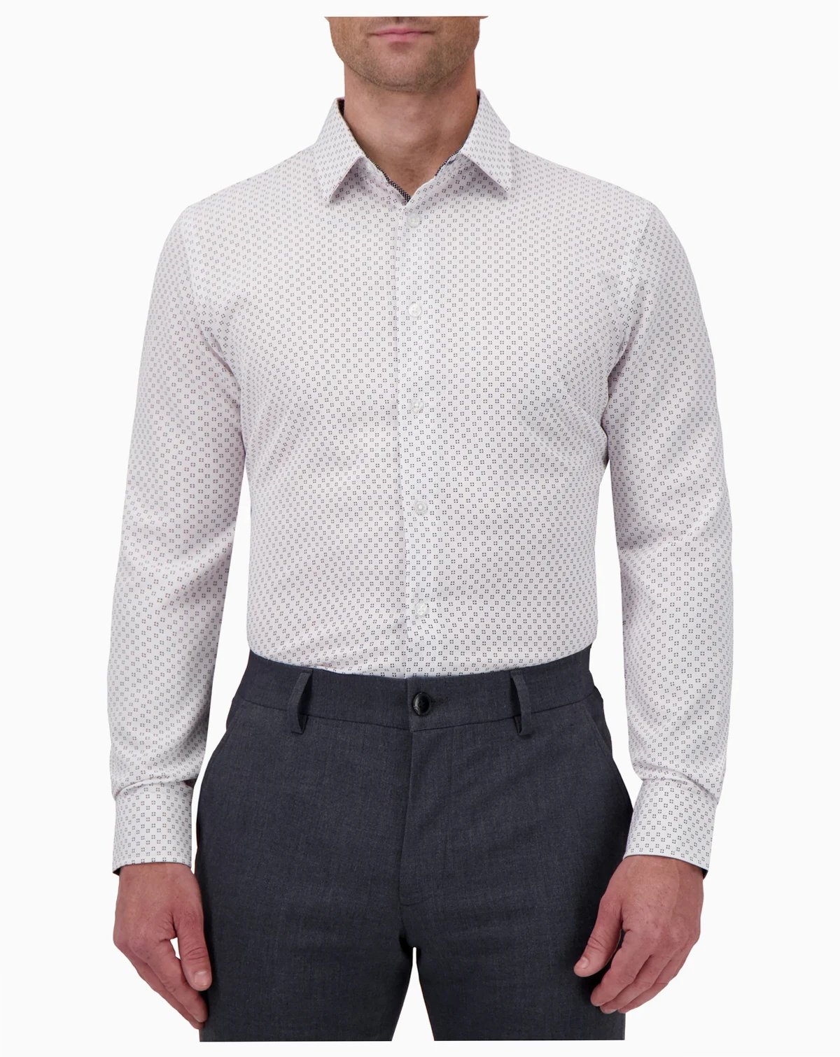 Men's Slim-Fit Geo-Print Shirt