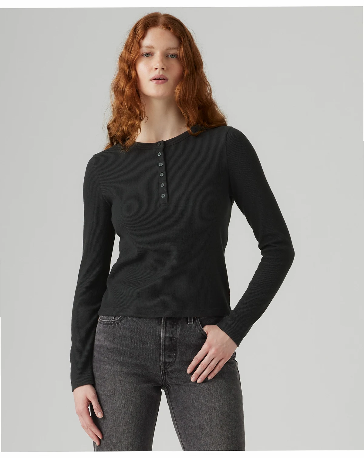 Women's Dana Henley Long Sleeve Top