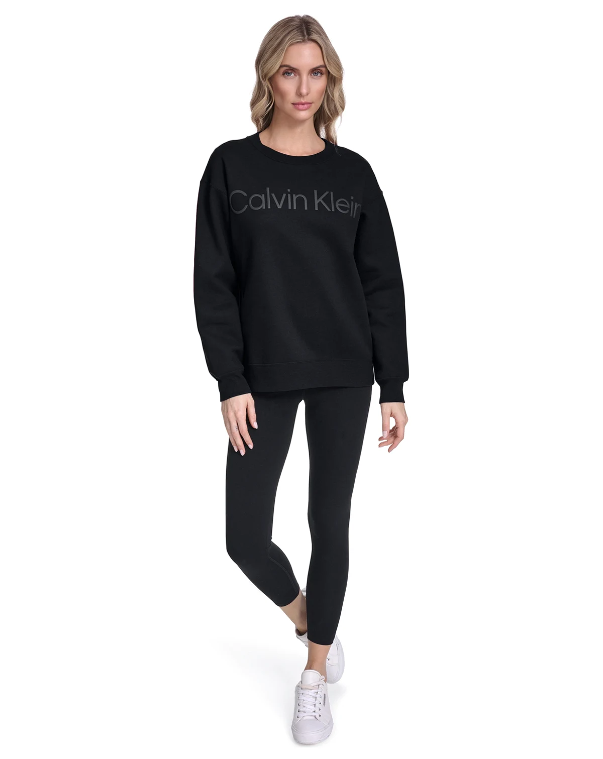 Women's Puff Print Logo Crewneck Sweatshirt