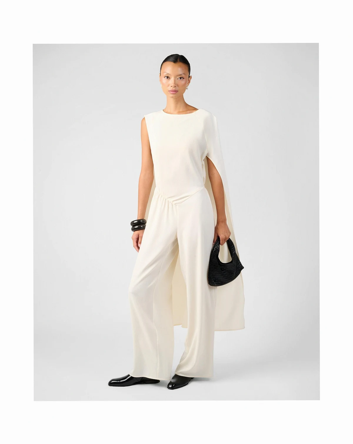 Women's Draped Dolman Sleeve Jumpsuit