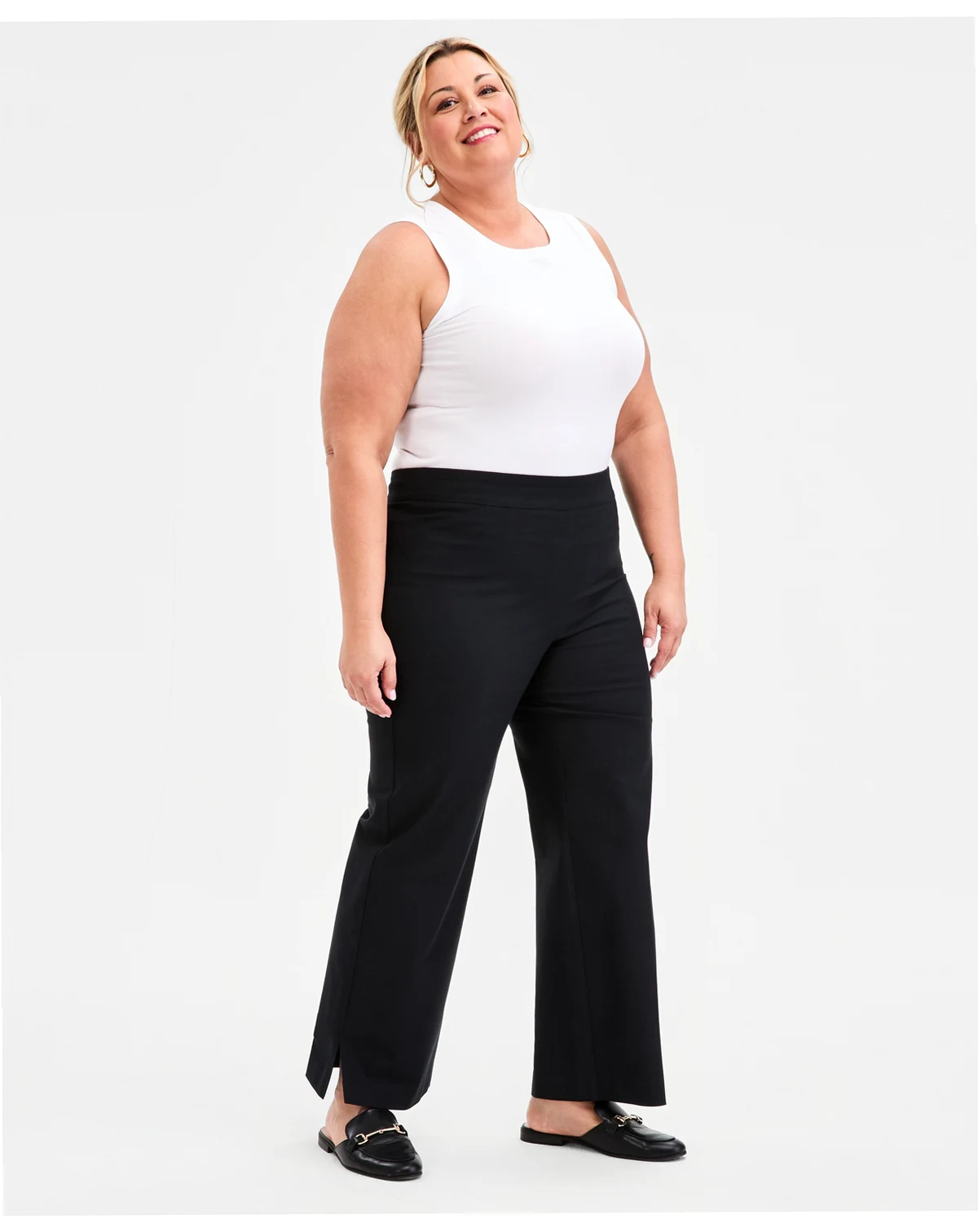Plus Size Wide-Leg Pants, Macy's Exclusive