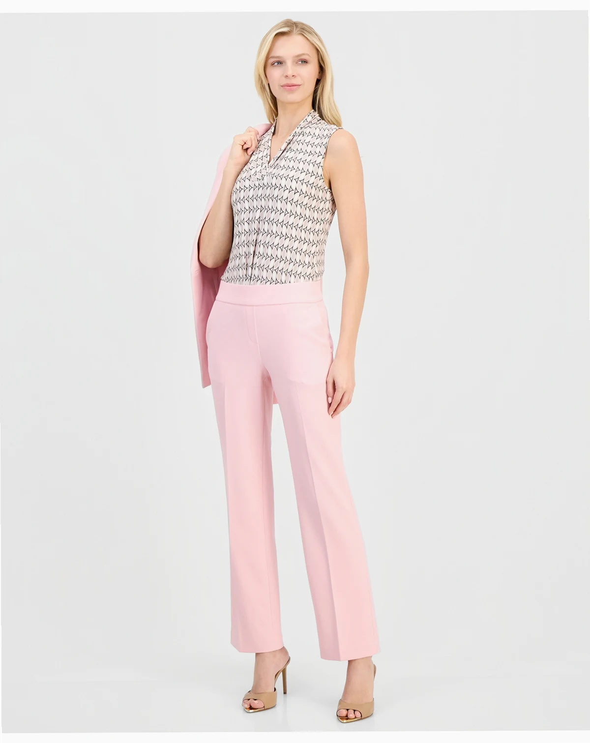 Women's Mid Rise Straight-Leg Pull-On Pants