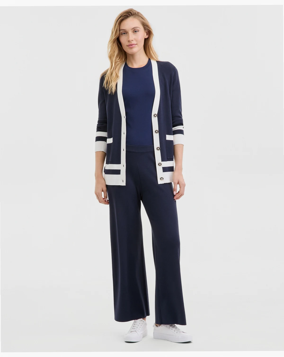 Nautica Women's Pull-On Wide-Leg Sweater Pants