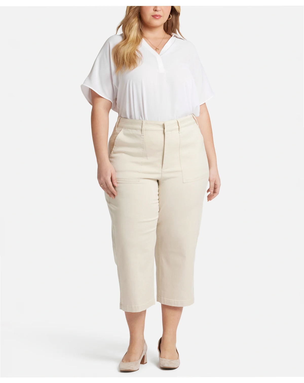 Plus Size Utility Relaxed Straight Leg Pants