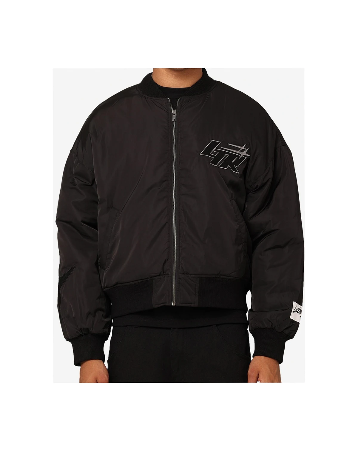 Men's Shadow Cropped Bomber Jacket
