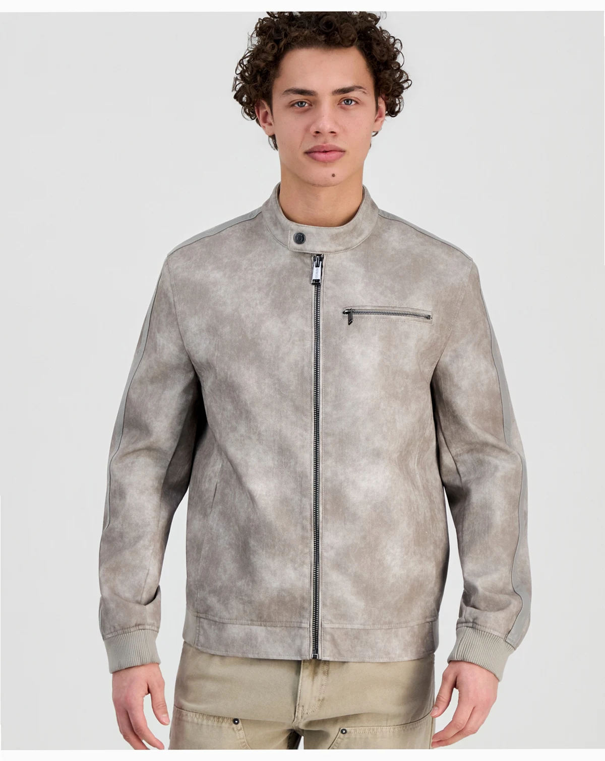 Men's Justin Faux-Leather Jacket