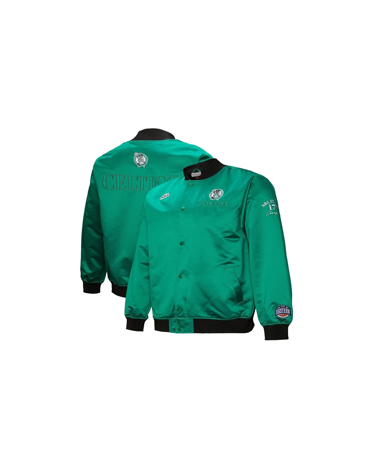Men's Kelly Green Boston Celtics Hardwood Classics Team OG 3.0 Lightweight Satin Full-Snap Jacket