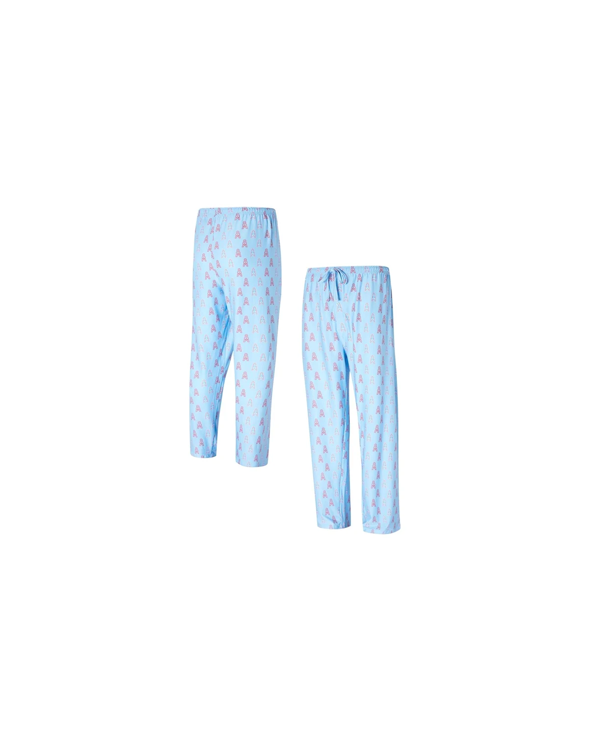 Men's Light Blue Houston Oilers Gridiron Classics Record All Over Knit Pants
