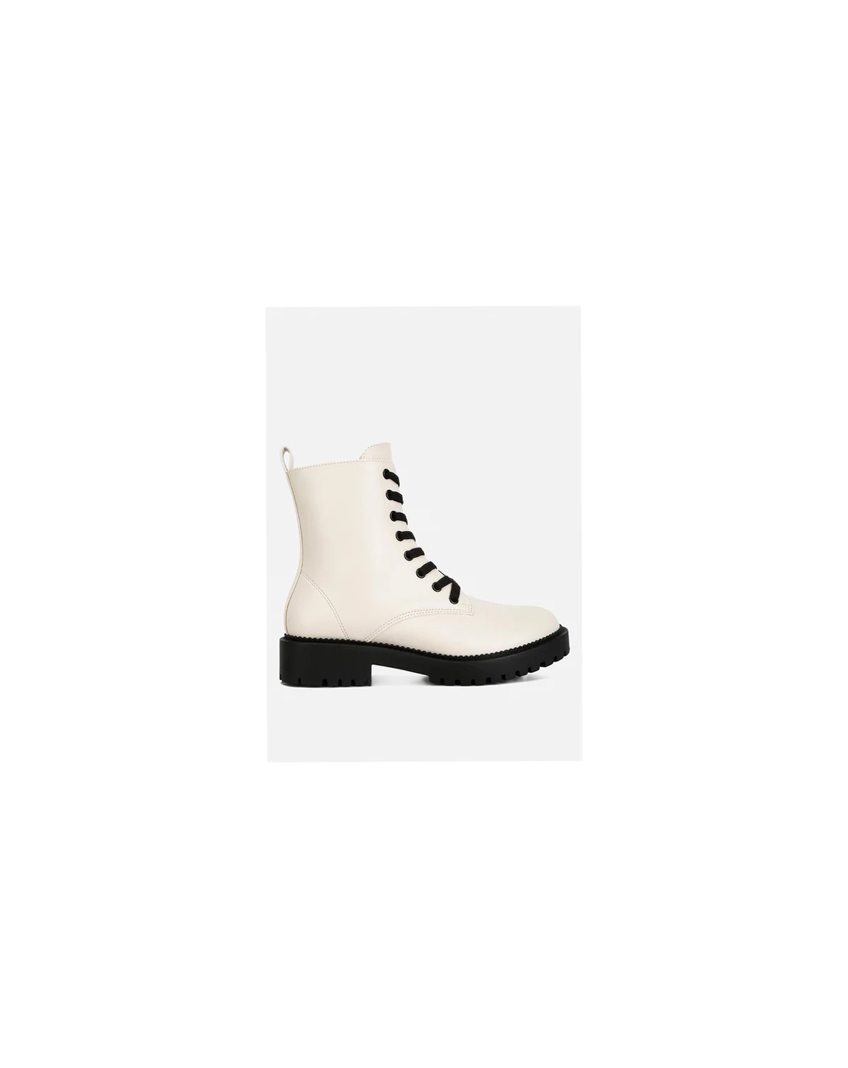 Womens Forter Faux Leather Lace Up Boots