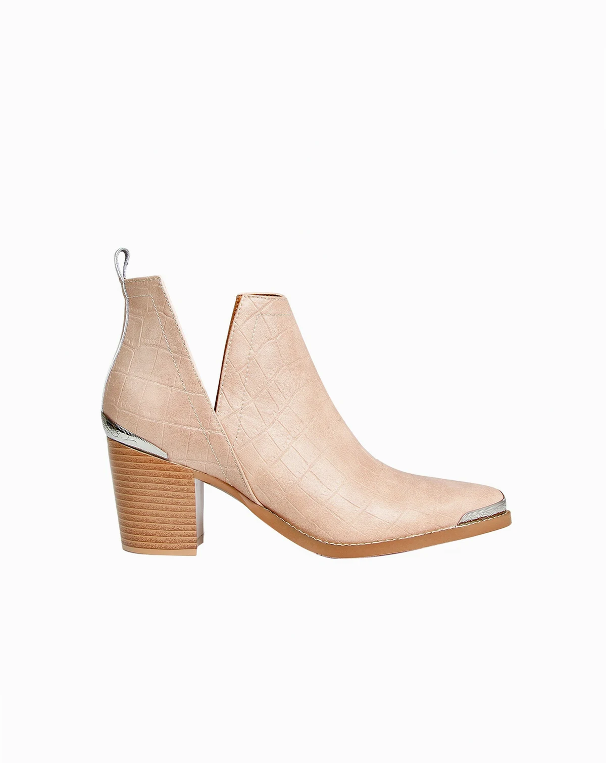 Austin Croc Embossed Ankle Boot