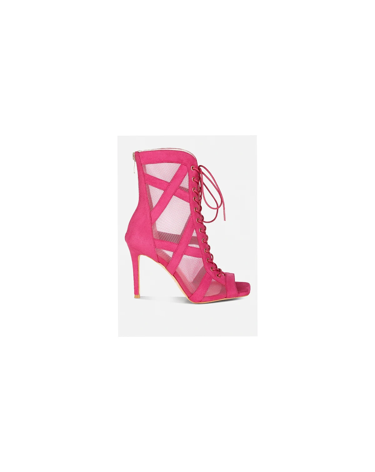 Womens Anarki Mesh Lace-Up Ankle Boots