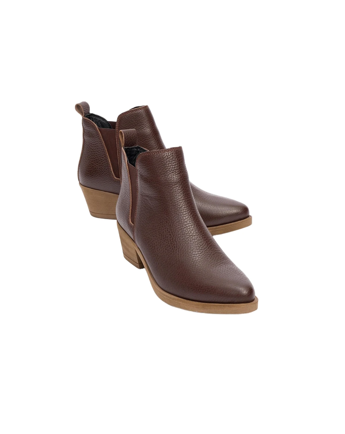 Dovena Leather Block Heel Ankle Boot (Women
