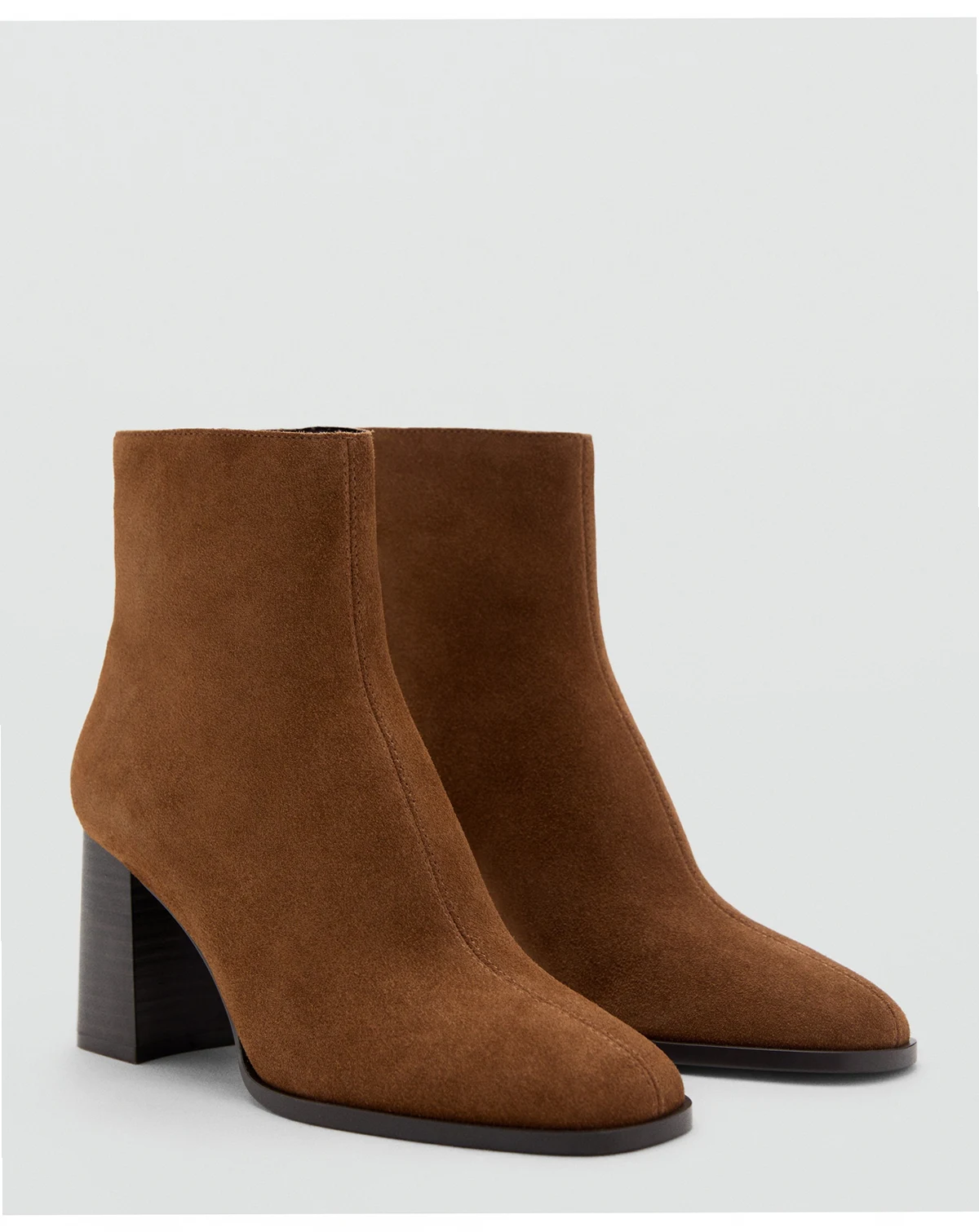Women's Suede Block-Heel Boots