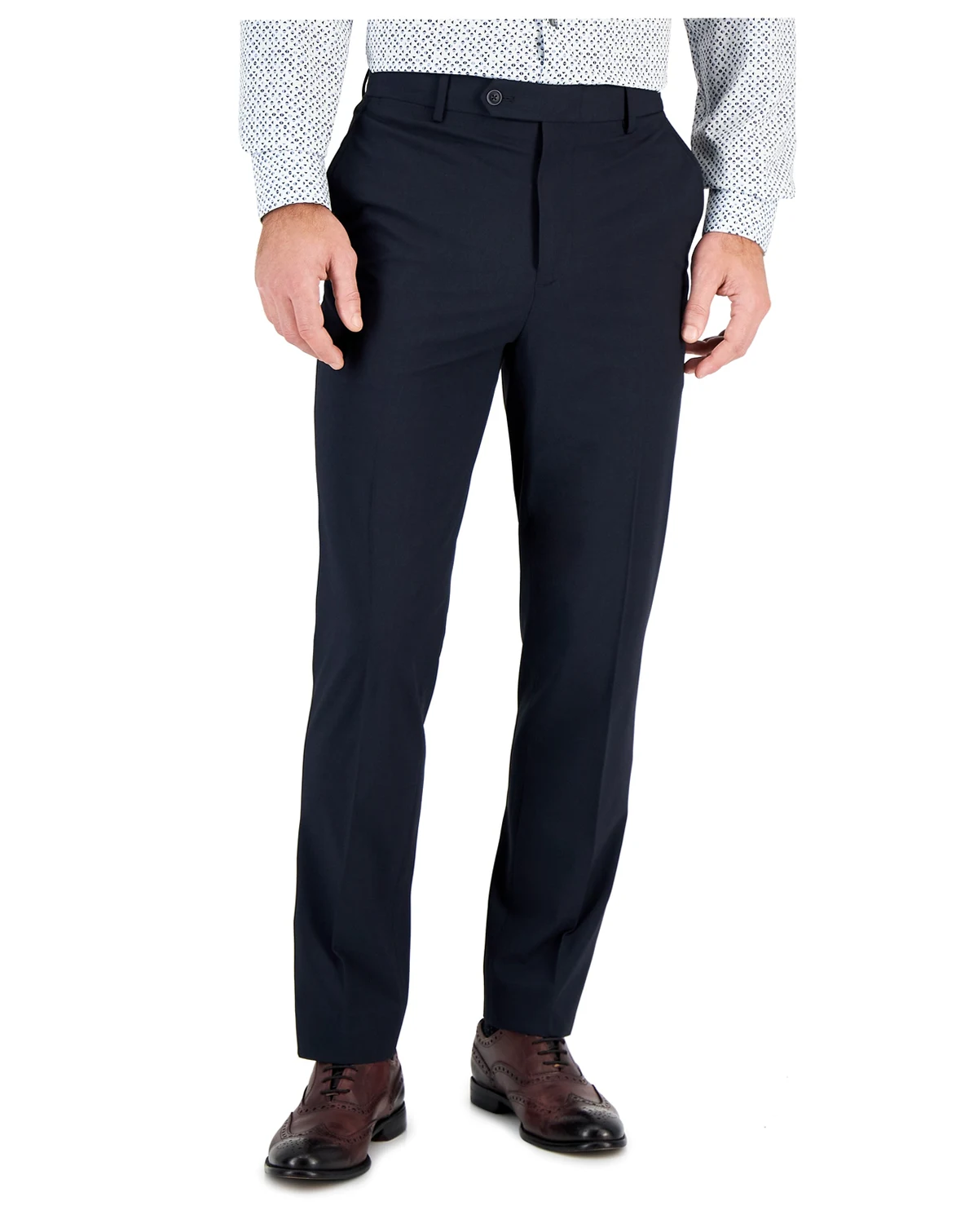 Men's Slim-Fit Spandex Super-Stretch Suit Pants