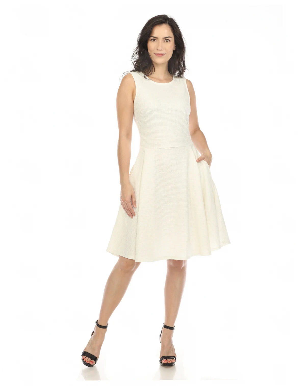 Women's Tweed Fit and Flare Dress