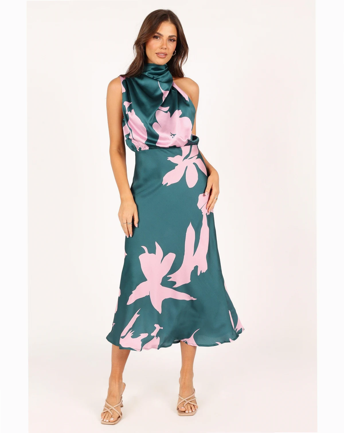 Anabelle Halter Neck Midi Dress