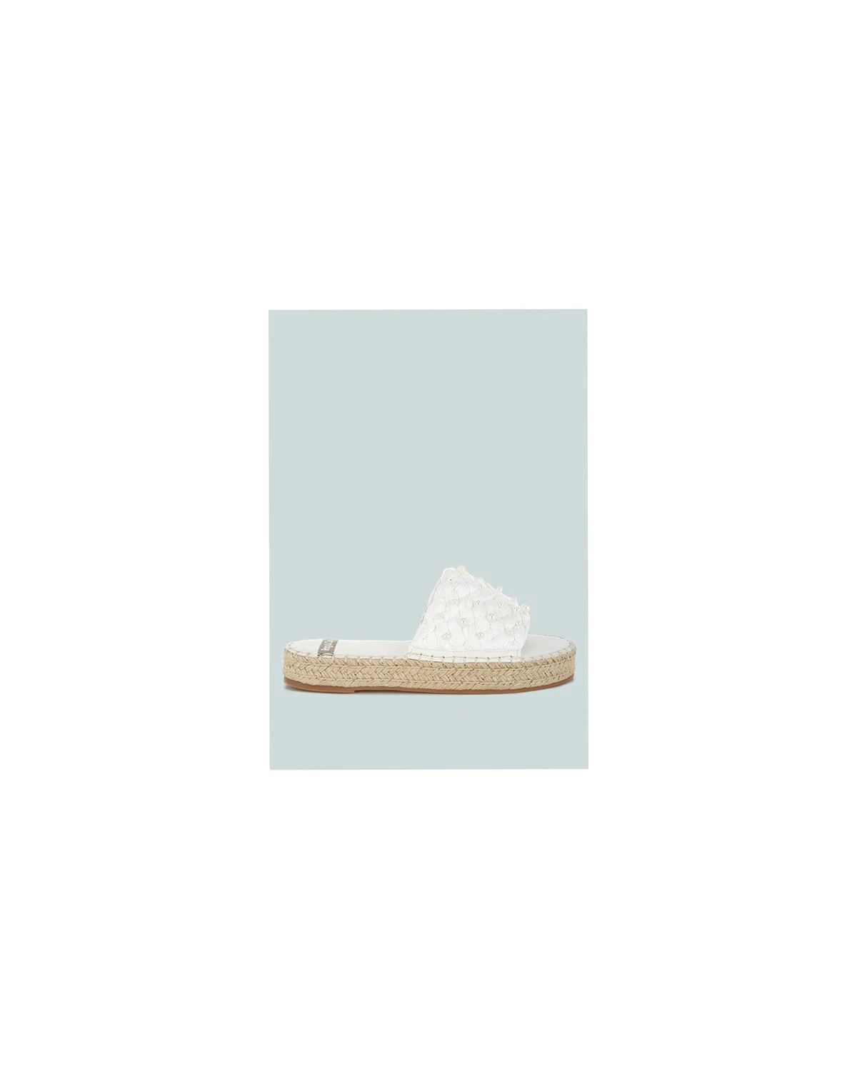 Womens Yakna Pearl Embellished Woven Flats