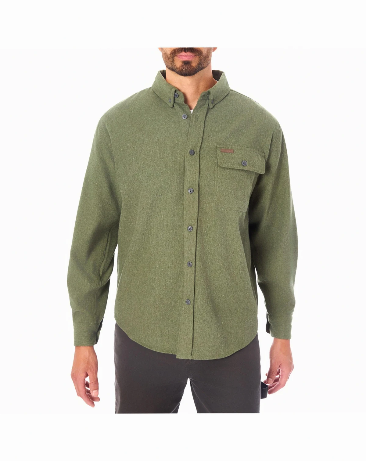 Men's Long Sleeve Extra Heavyweight Chamois Flannel Shirt