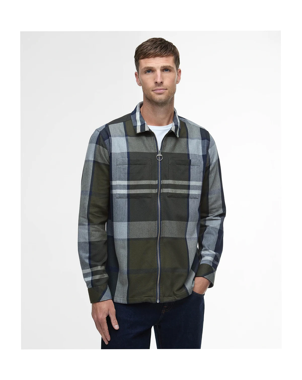 Men's Lannich Tailored-Fit Tartan Overshirt