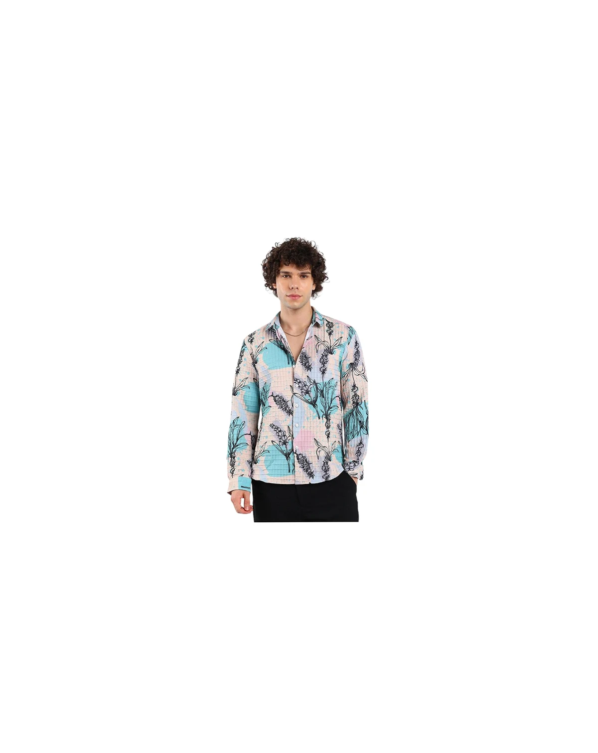 Men's Sprig-Waffle Shirt
