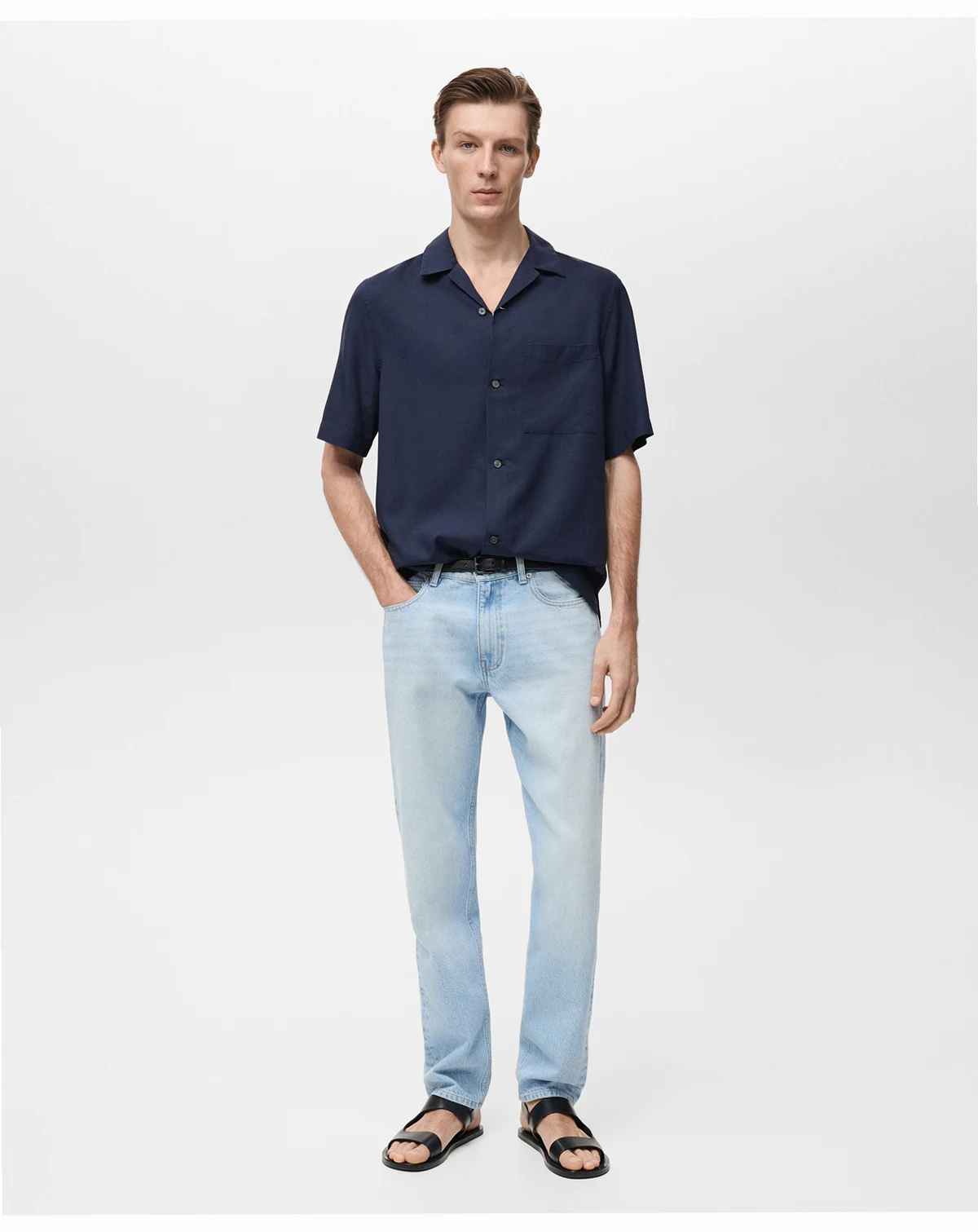 Men's Lyocell Pocketed Shirt