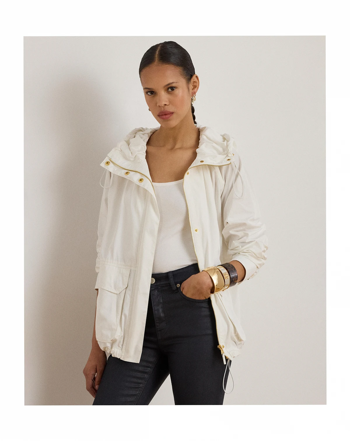 Women's Hooded Windbreaker Jacket