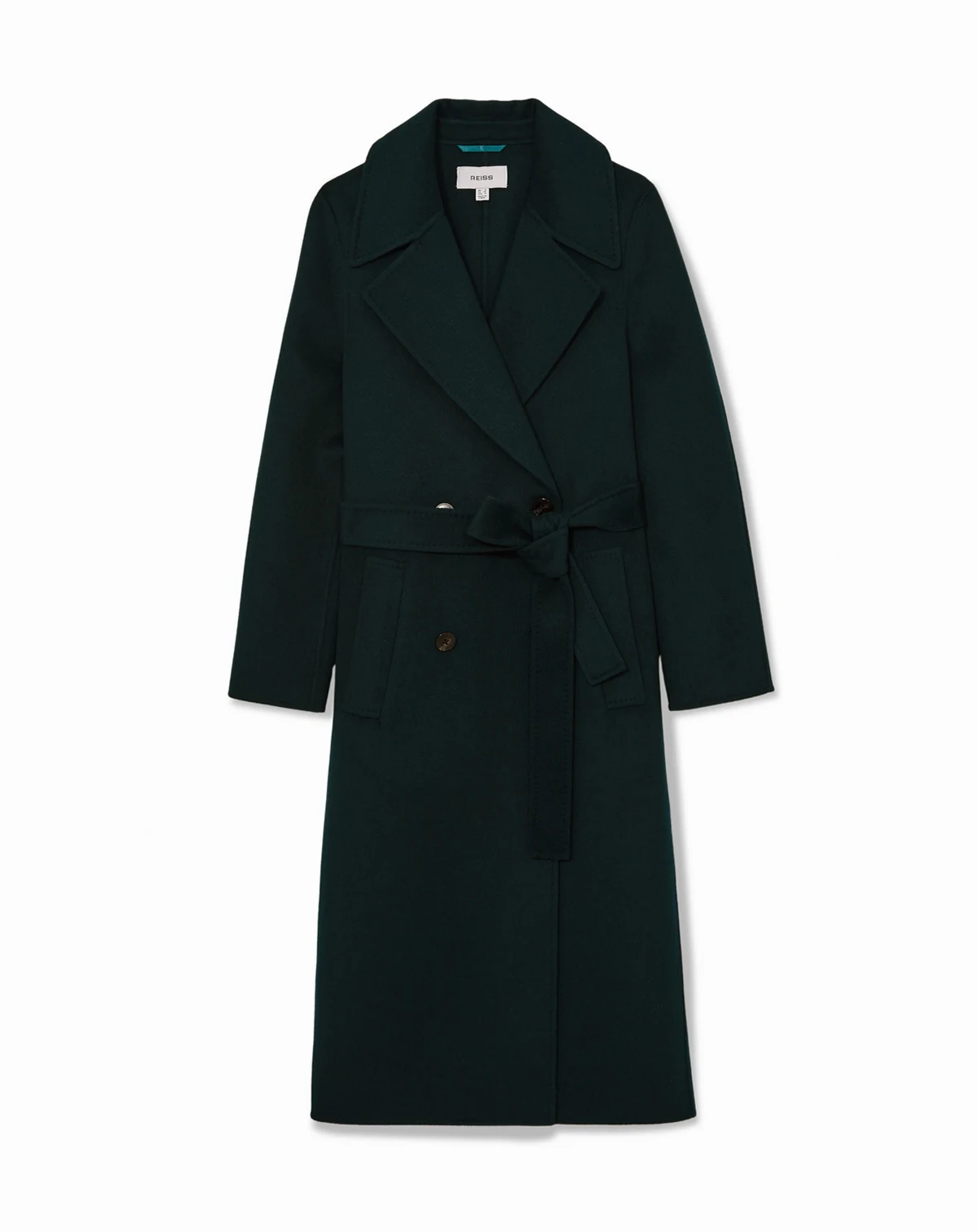 Women's Double-Breasted Blind Seam Wool-Blend Coat
