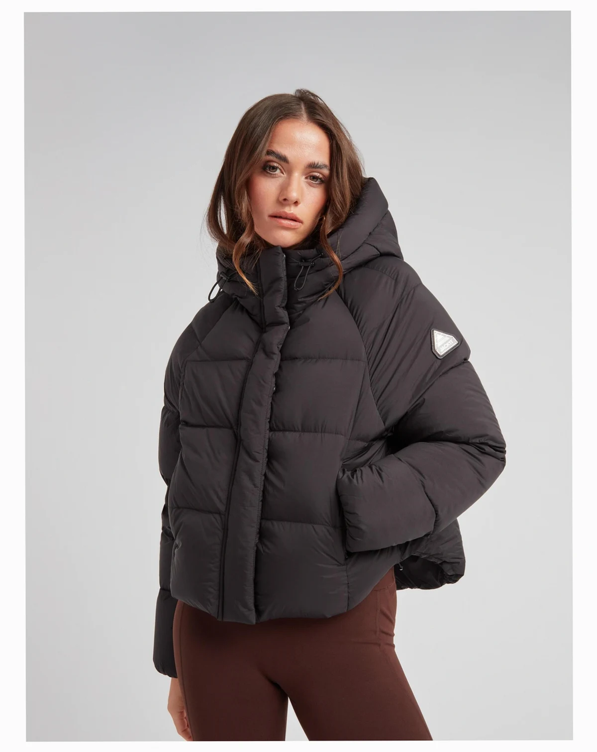 Women's Cloud Cropped Hooded Puffer Jacket