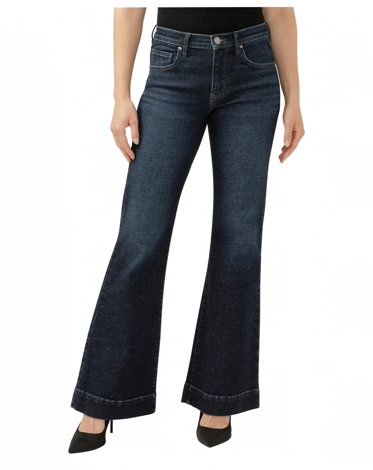 Women's Kait Mid Rise Flare Leg Jeans
