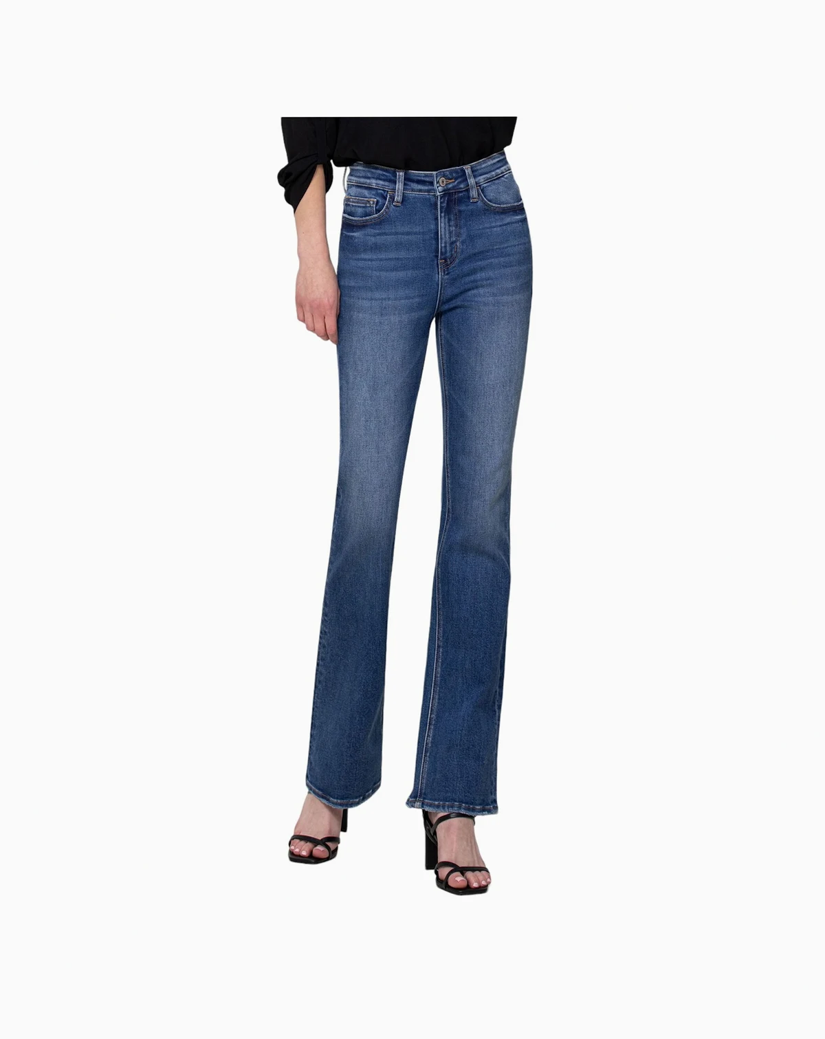 Women's High Rise Stretch Slim Bootcut Jeans