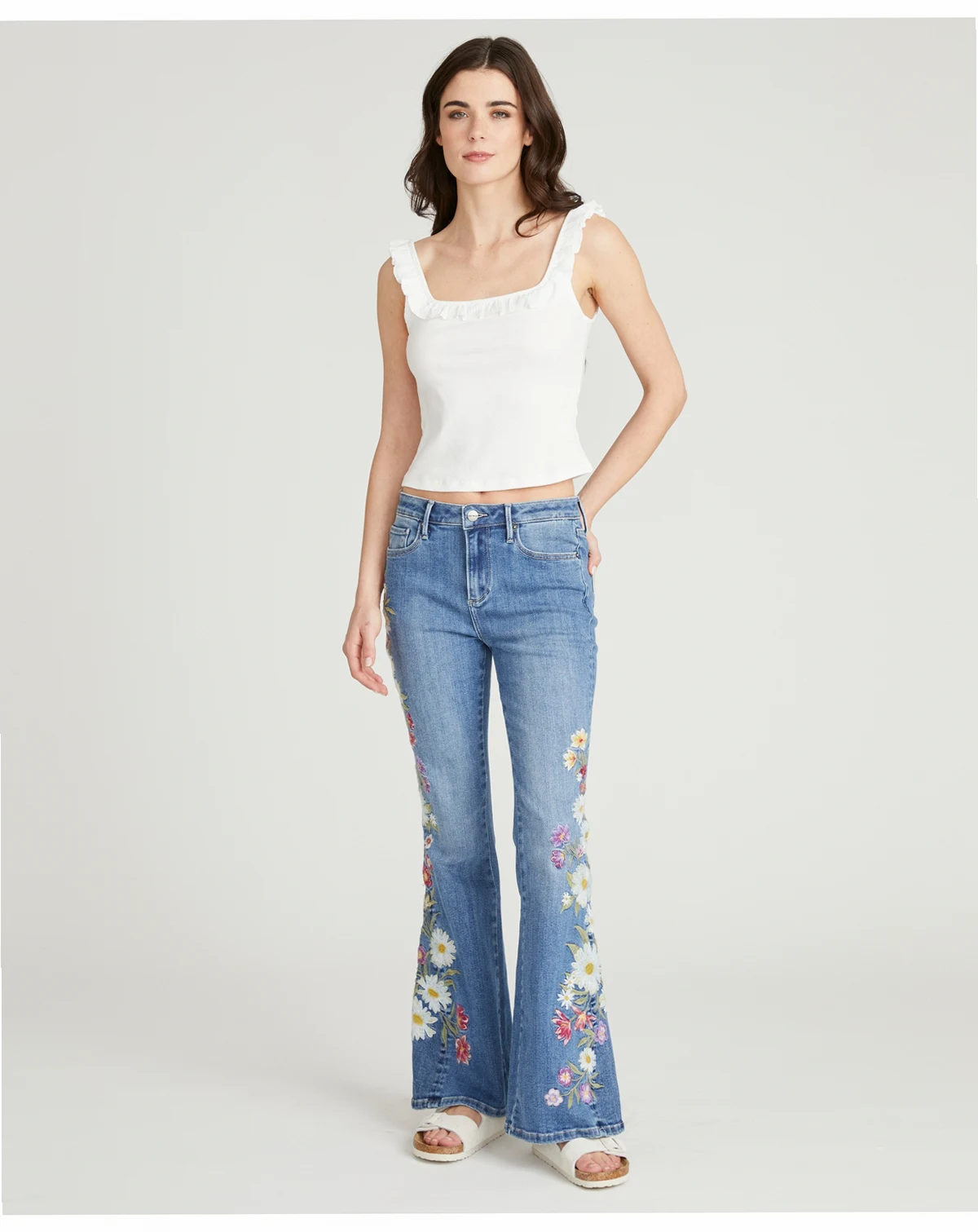 Women's Fab Farrah Daisyland Flare Jeans