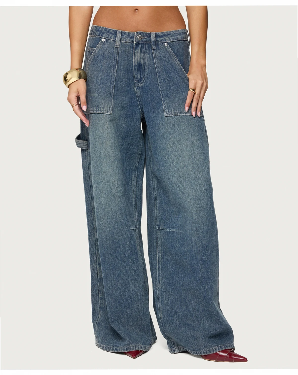 Women's Jaycee Low Rise Baggy Carpenter Jeans