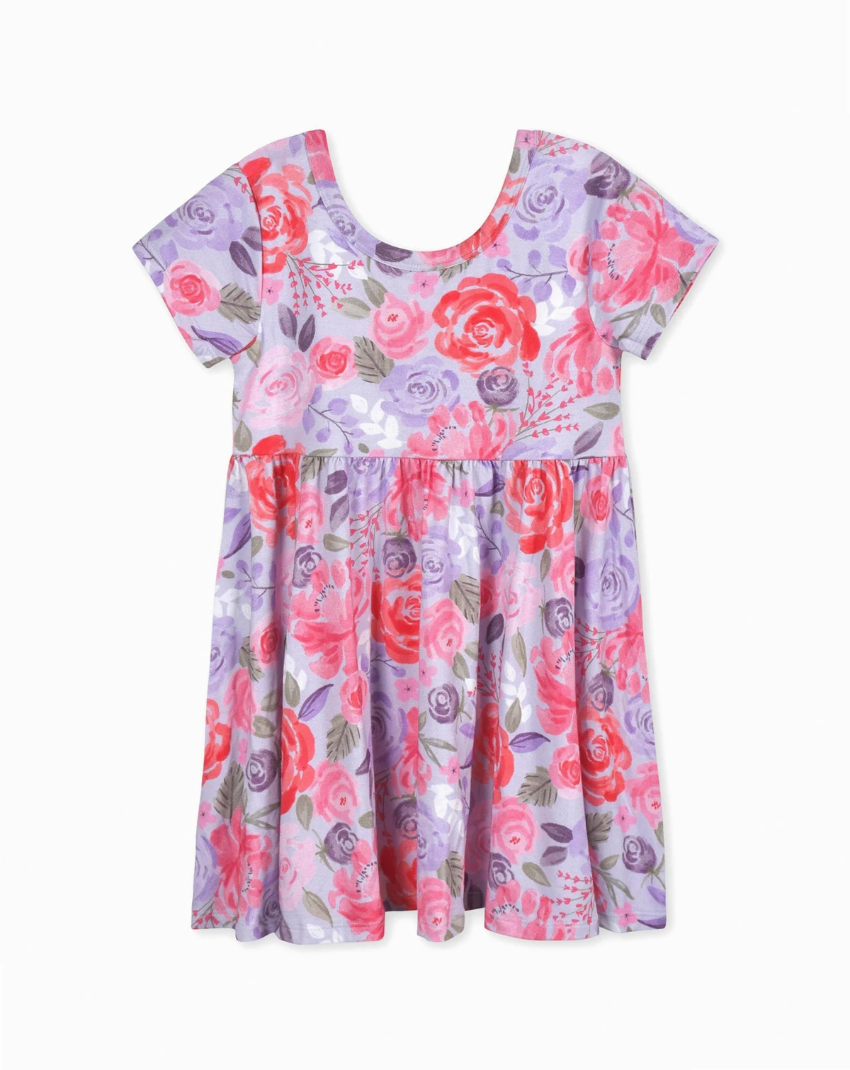 Toddler Girls Pink Lemonade Short Sleeve Twirl Dress