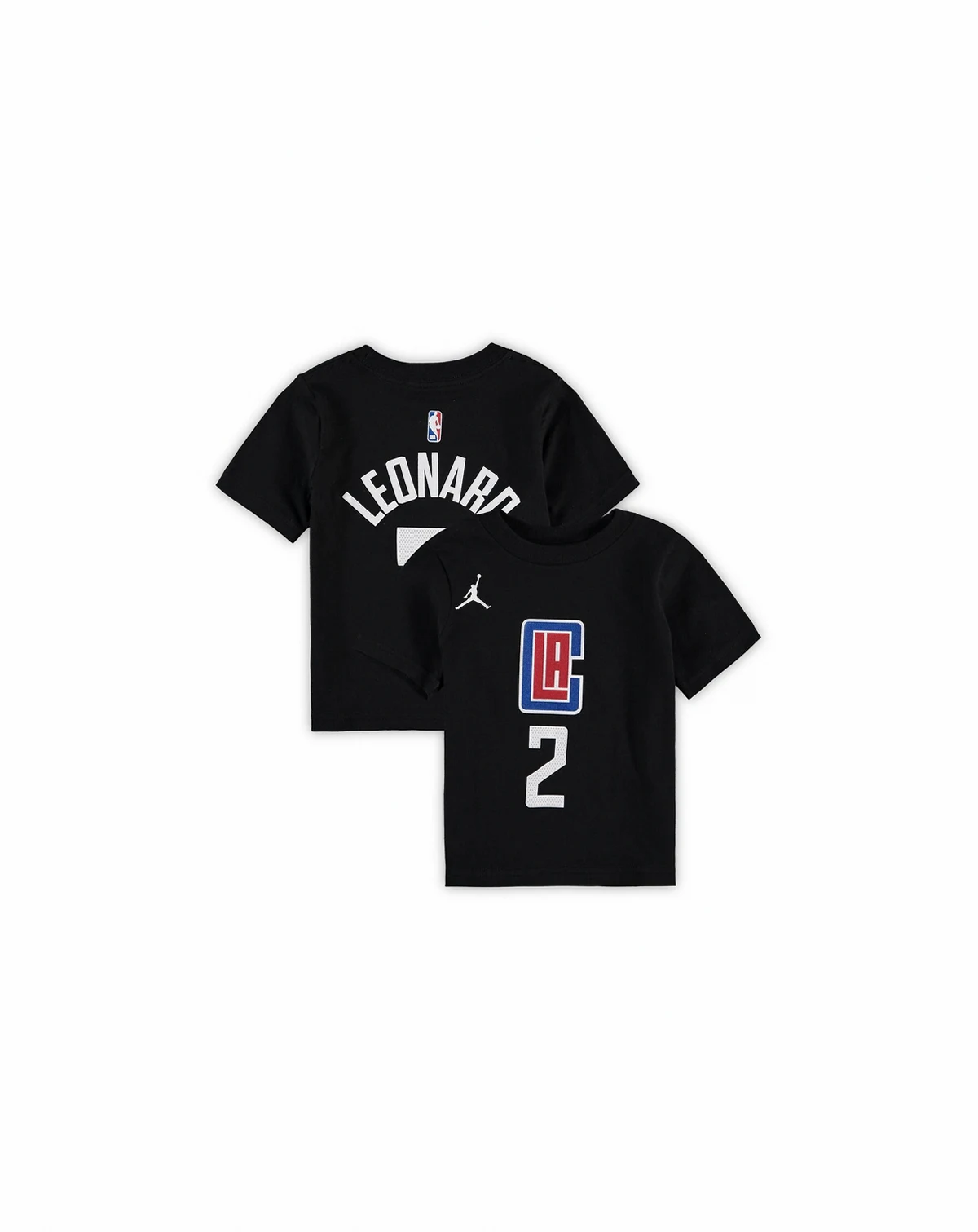 Toddler Boys and Girls Kawhi Leonard Black LA Clippers Statement Edition Name and Number T-shirt