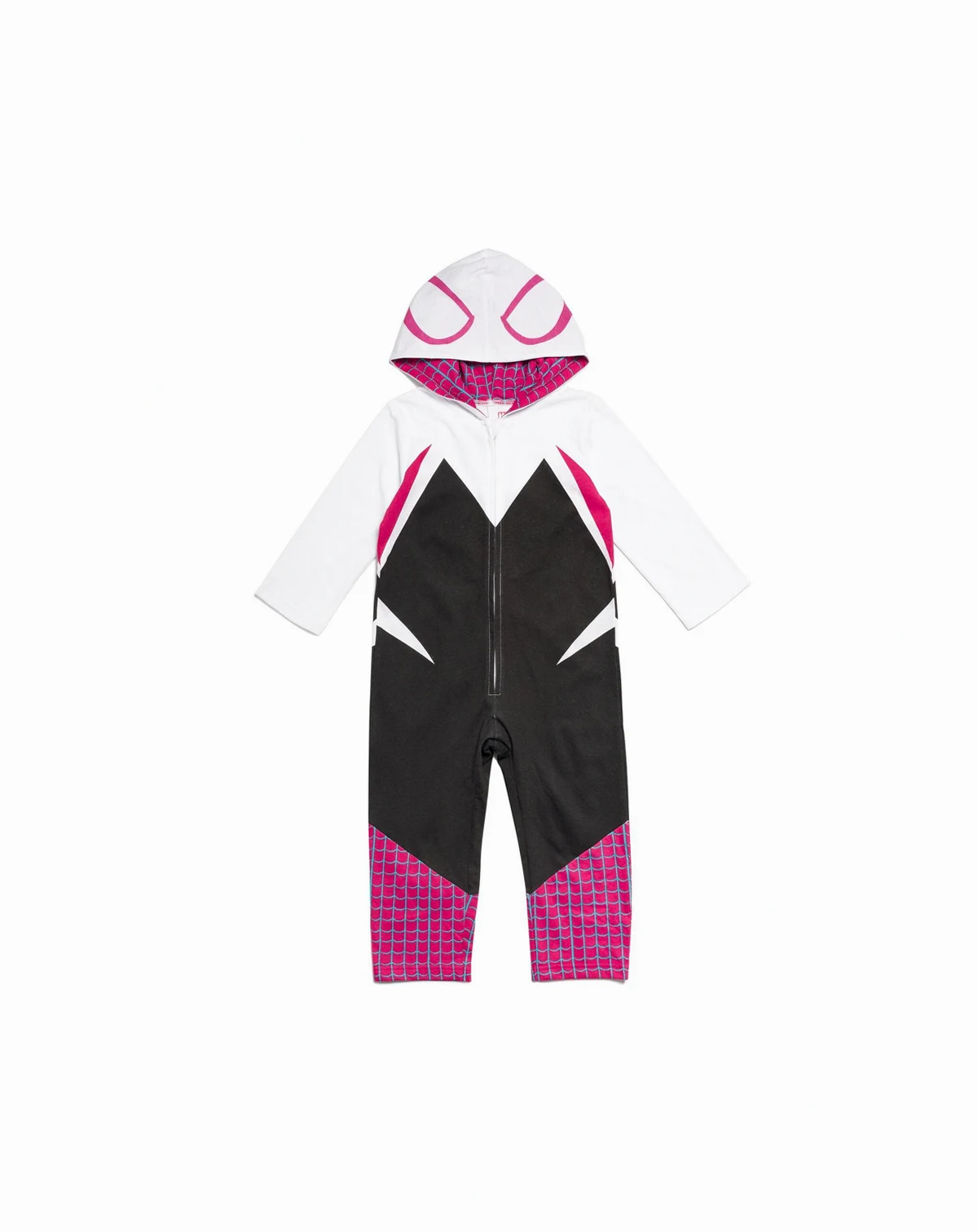 Toddler Girls Marvel Spider-Gwen Ghost Spider Zip Up Cosplay Coverall Newborn to