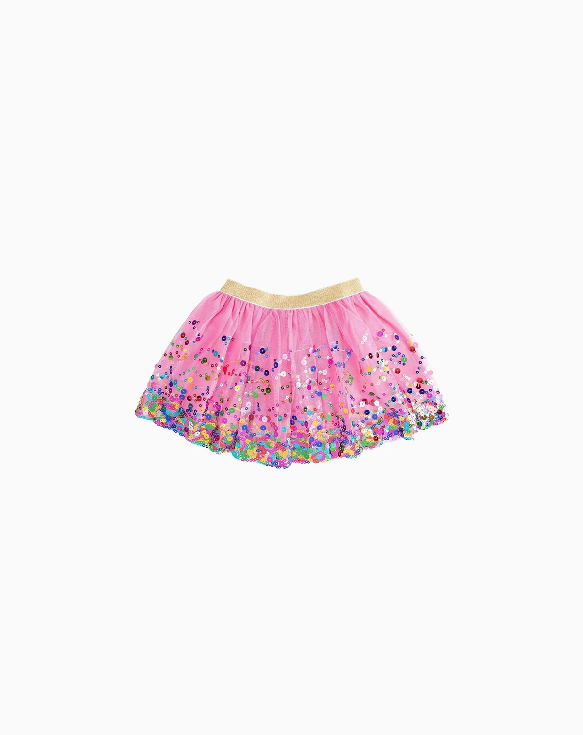 Little and Big Girls Raspberry Confetti Tutu Skirt