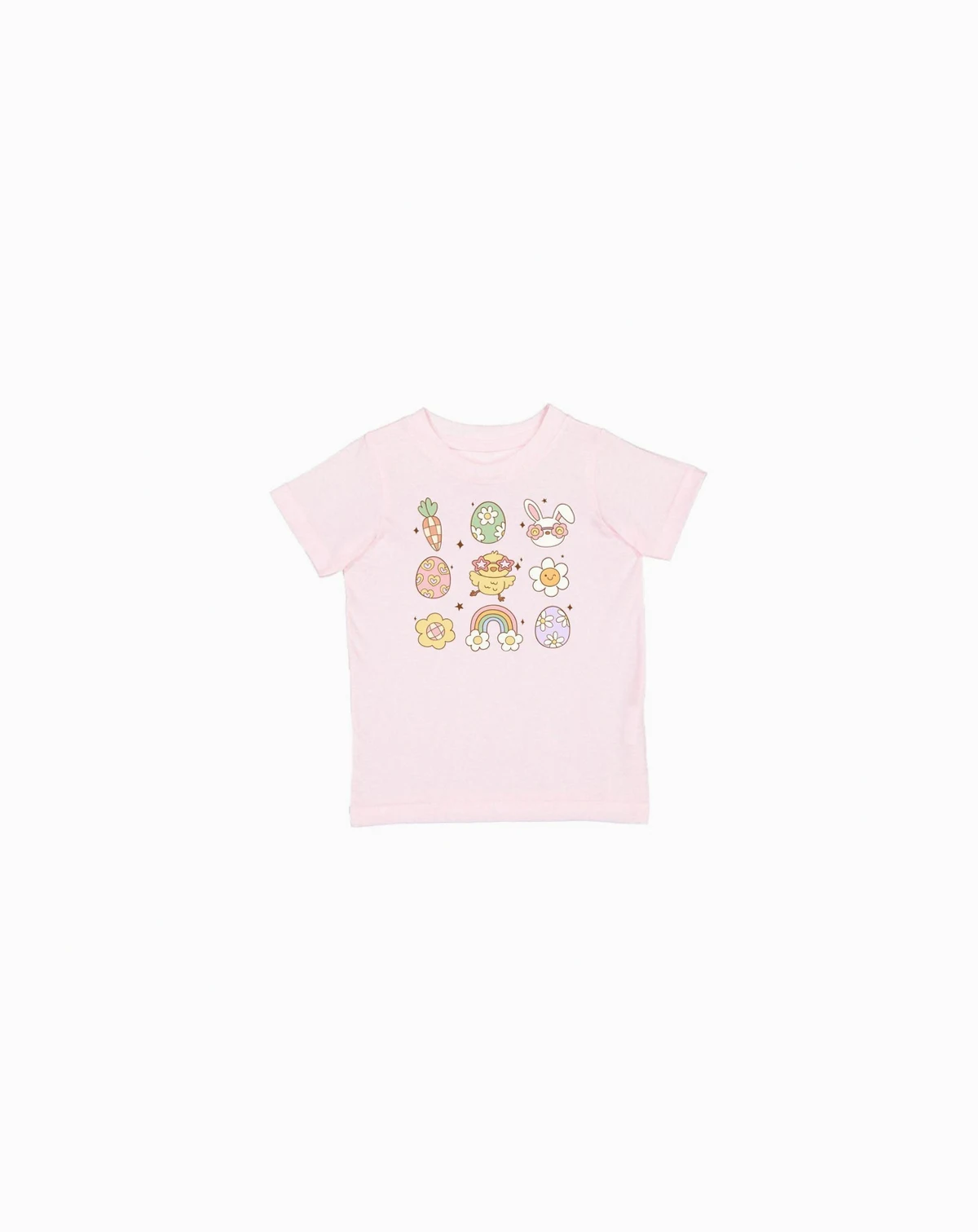 Toddler Girls Groovy Chick Easter Short Sleeve T-Shirt