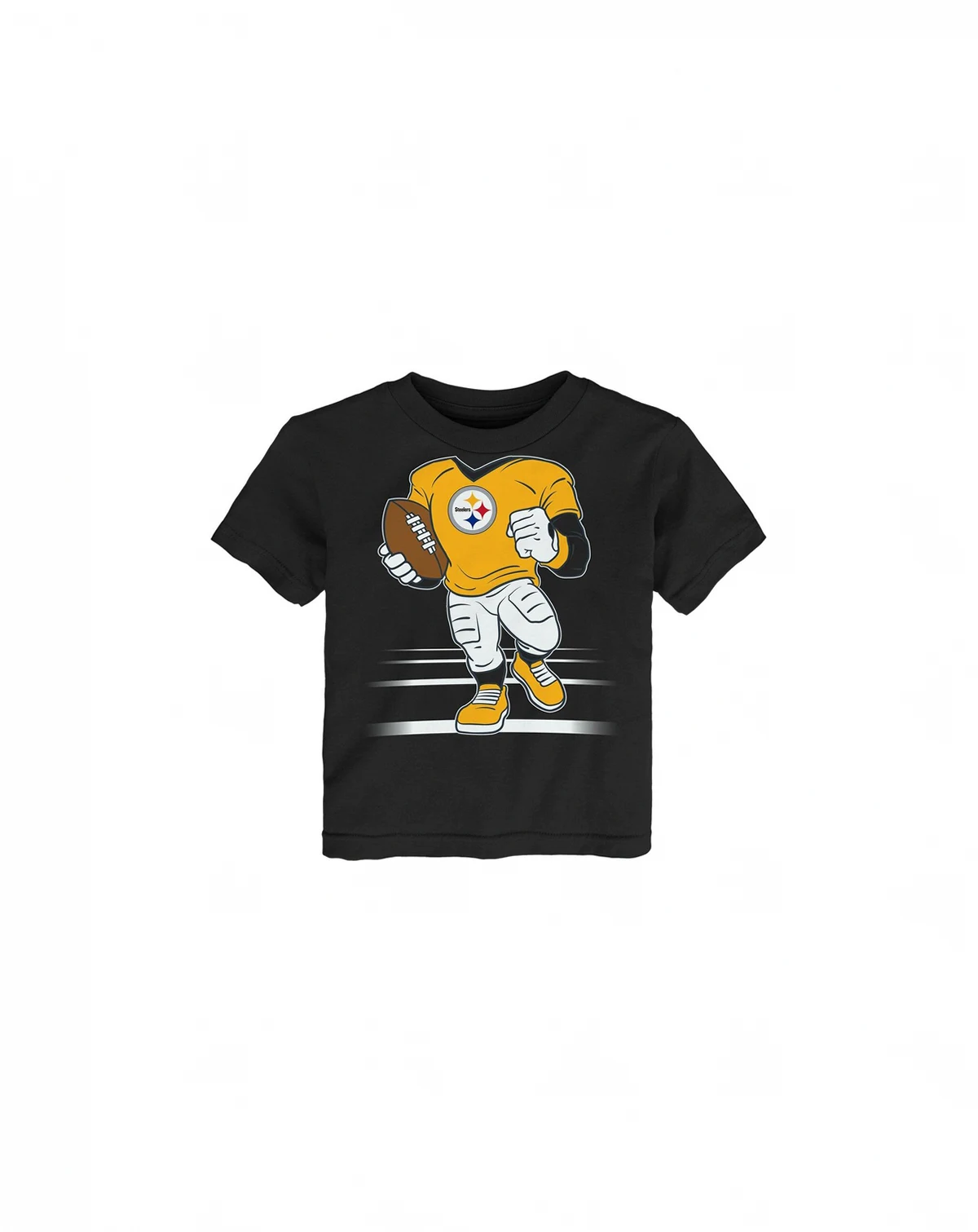 Toddler Black Pittsburgh Steelers Game Fit T-Shirt