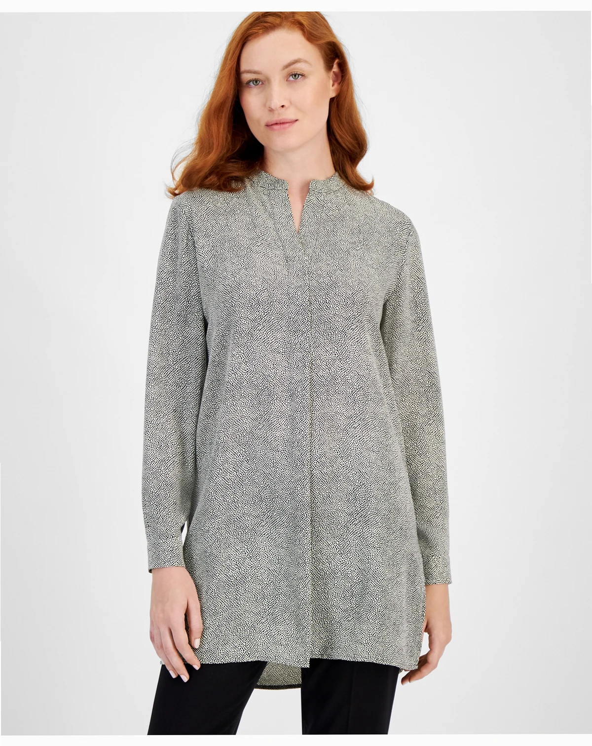 Printed Long-Length Tunic