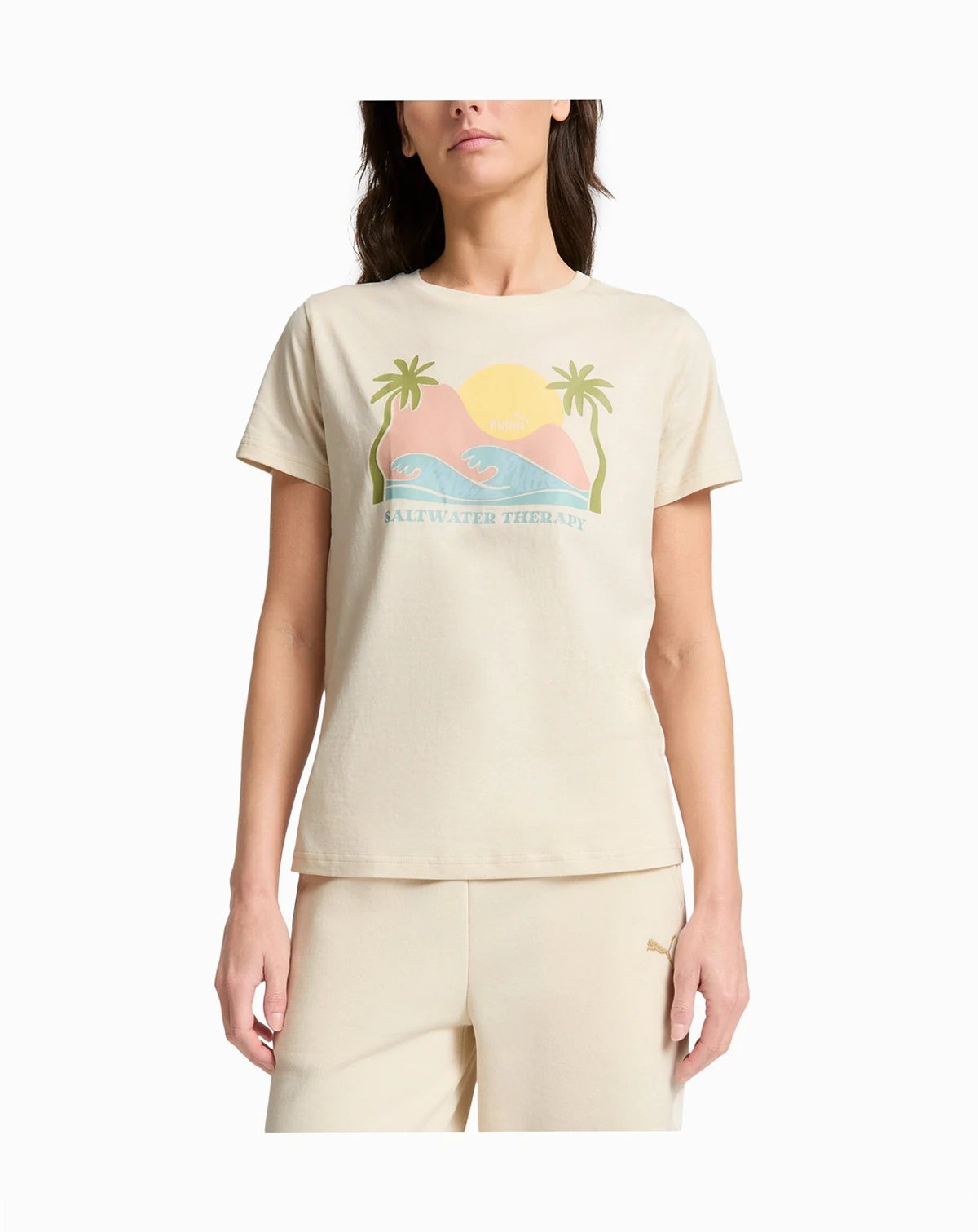 Women's Cotton Wellness Graphic-Print Crewneck Tee